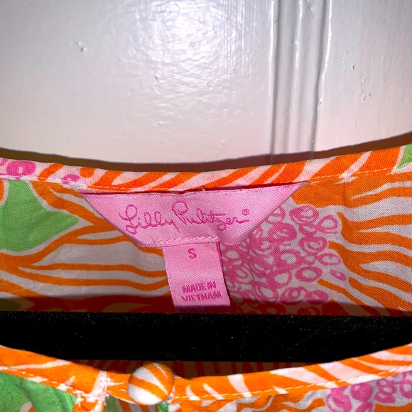 Lilly Pulitzer long sleeve blouse sz Small - Picture 2 of 4